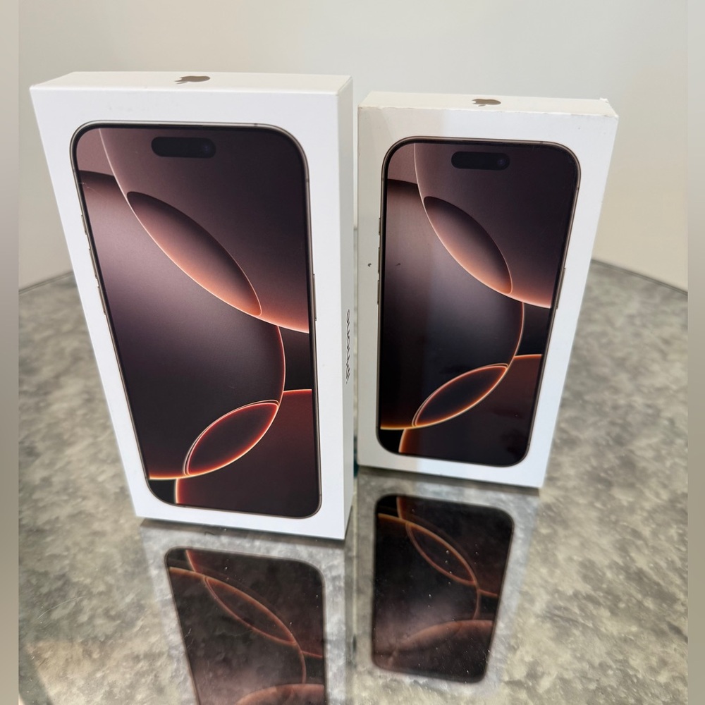 Boxes from Apple 16 Pro Max and 16 Pro iPhone - BOXES ONLY NO PHONE